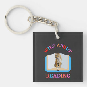 WILD ABOUT READING KEYCHAIN