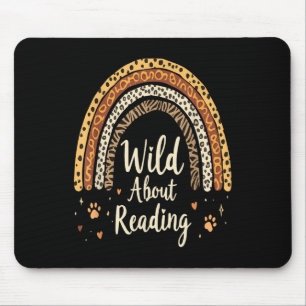 Wild About Reading - Teacher Back To School Rainbo Mouse Pad