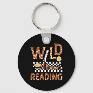 Wild About Reading Teacher Reading Books Back To S Keychain