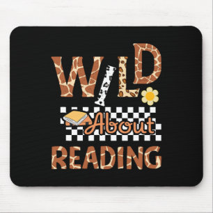 Wild About Reading Teacher Reading Books Back To S Mouse Pad
