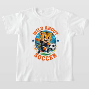🔥 Wild About Soccer Tiger Soccer Champion 🐯 T-Shirt