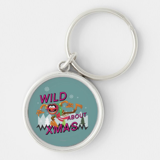 Wild about Xmas Keychain (Front)