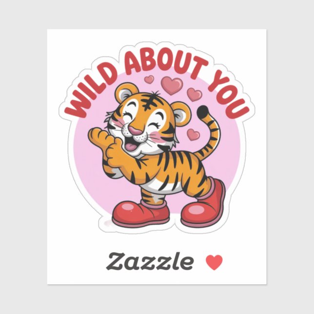 Wild About You – Funny Tiger Kissing (Sheet)