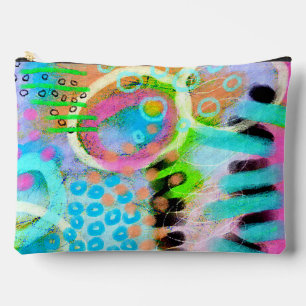 Wild Abstract Digital Painting Accessory Pouch
