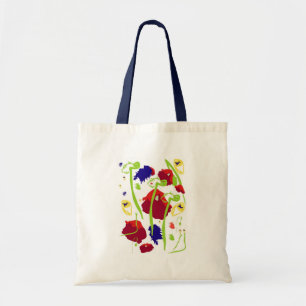 Wild abstract flowers bag