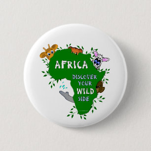 Wild Africa 2 Inch Round Button