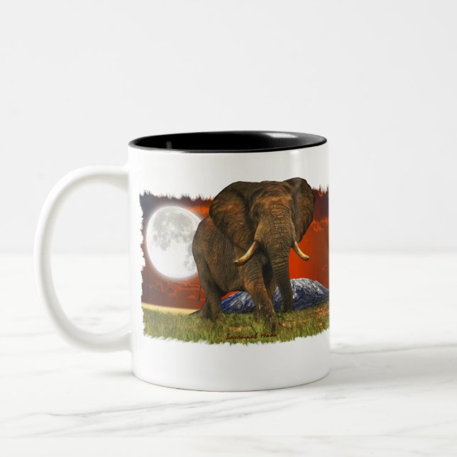 Wild Africa Animal-lovers Big Five Two-Tone Coffee Mug (Left)