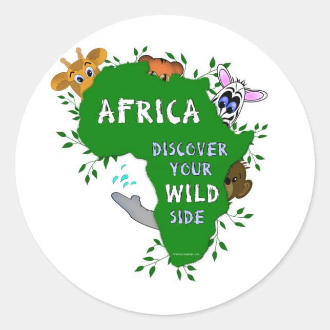 Wild Africa Classic Round Sticker (Front)