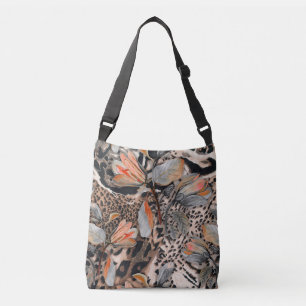 Wild African Animal Skin Pattern Crossbody Bag