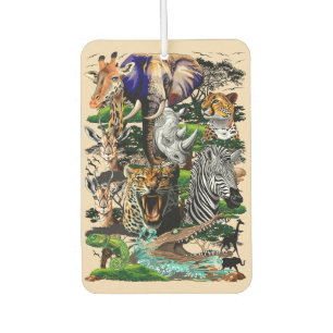 Wild African Savanna Animals Air Freshener
