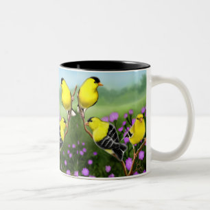 Wild American Goldfinches Mug