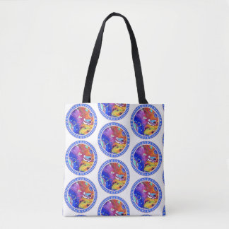 Wild and Crazy Acrylic Pour All Over Tote Two