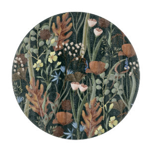Wild and Dried Flowers Pattern. Cutting Board