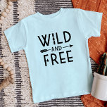 Wild and Free<br><div class="desc">Embrace a bold and adventurous spirit with our custom apparel and gifts featuring a trendy black and white "Wild and Free" typography graphic paired with a stylish boho arrow design. Perfect for free spirits and those who love modern, minimalist designs, these items make a great statement for any occasion.</div>