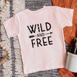 Wild and Free<br><div class="desc">Embrace a bold and adventurous spirit with our custom apparel and gifts featuring a trendy black and white "Wild and Free" typography graphic paired with a stylish boho arrow design. Perfect for free spirits and those who love modern,  minimalist designs,  these items make a great statement for any occasion.</div>