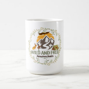 🌲 Wild and Free Adventure Mug – Start Your Day