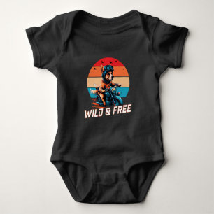 Wild and Free Baby Bodysuit