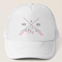 Wild And Free Boho Feather Gift For Her