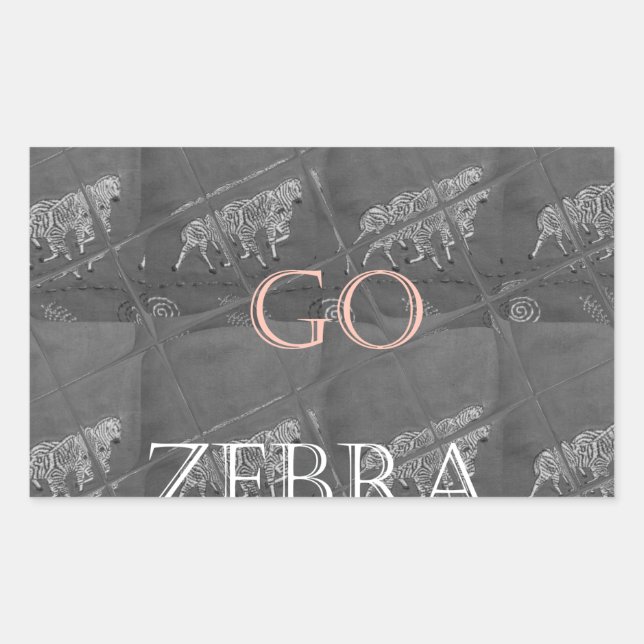 Wild and Free Let's Go!: A Zebra's Journey Sticker (Front)