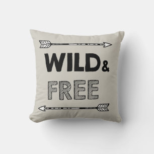 Wild and Free Nursery Throw Pillow