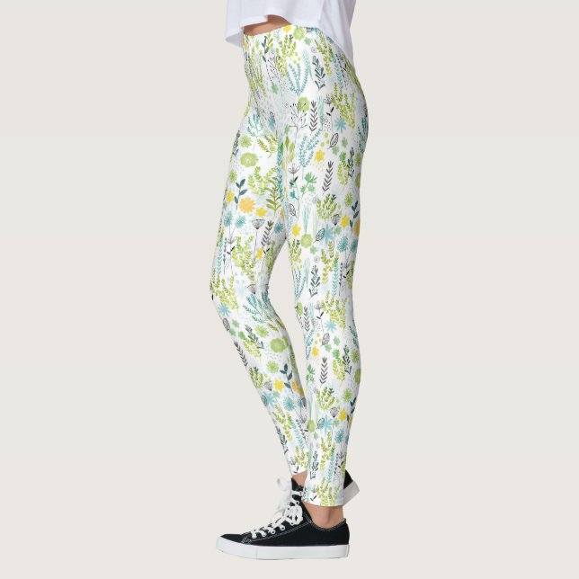 Wild and Free Pattern Leggings (Left)