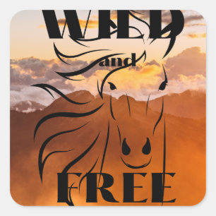 Wild and Free sticker