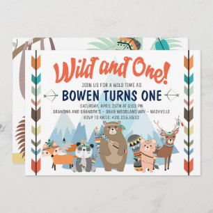 Wild and One Birthday Invitation