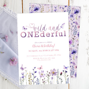 Wild and ONE derful 1st Birthday Invitation