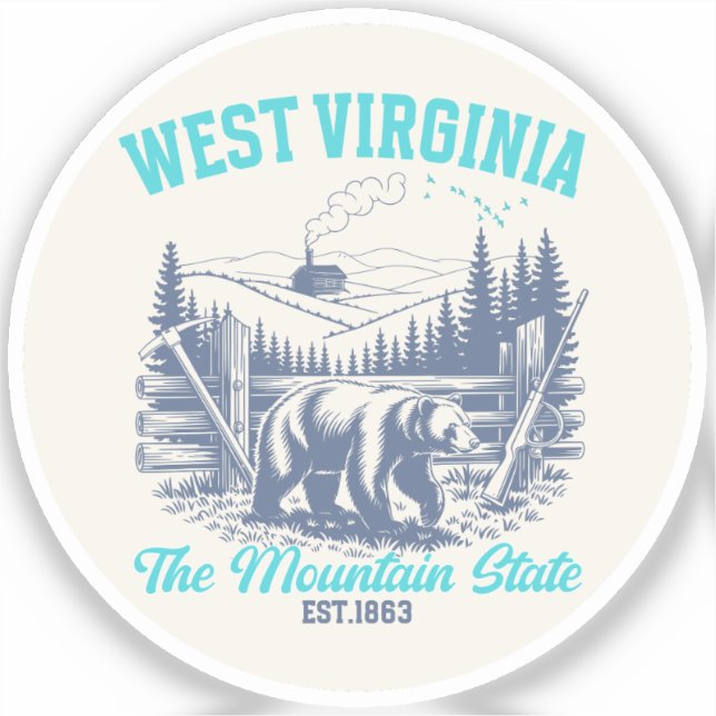 Wild and Scenic West Virginia State Pride Design (Front)