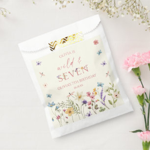 Wild and Seven Wildflower 7th Birthday Party Favour Bag