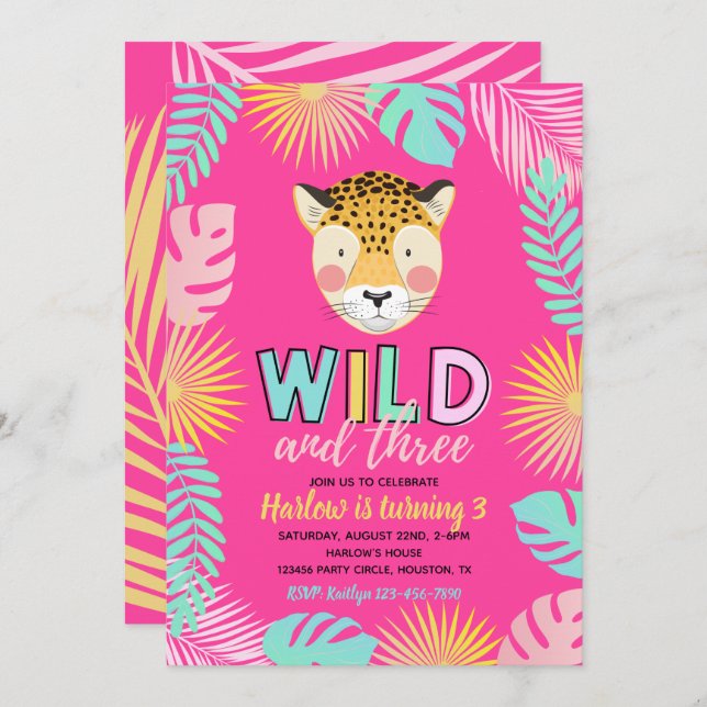 Wild and Three Invitation | Wild & Three (Front/Back)