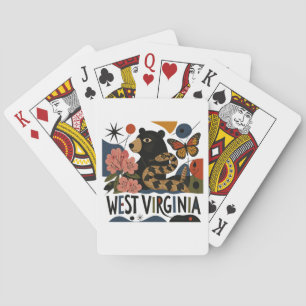 Wild And Wonderful West Virginia Folk Art Playing Cards