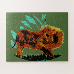 Wild Animal Art Lion Jigsaw Puzzle
