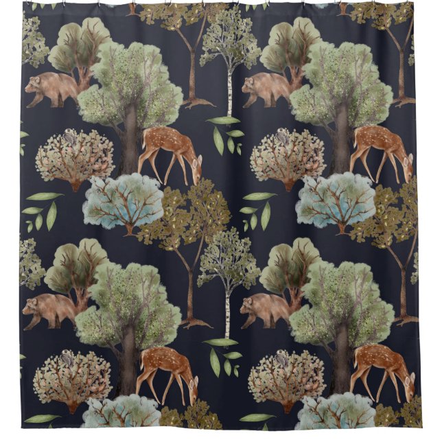 Wild Animal Bear Deer Pattern (Front)