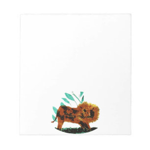 Wild Animal Big Cat Wildlife Art Lion Notepad