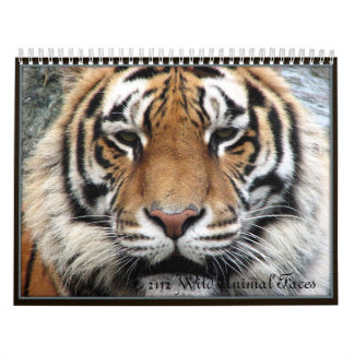 Wild Animal Faces Calendar