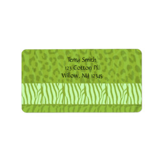 Wild Animal Fur Pattern Label