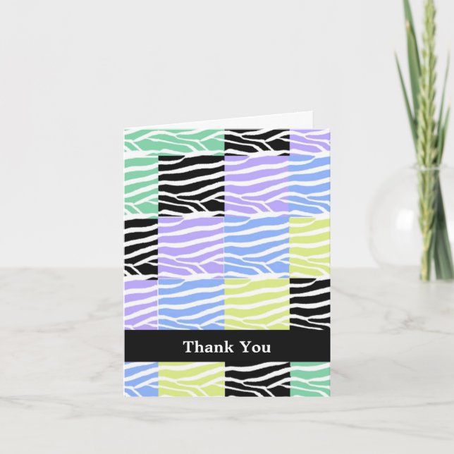 Wild Animal Fur Pattern Thank You (Front)