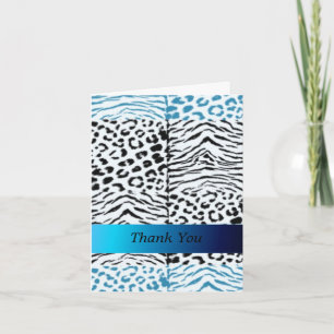 Wild Animal Fur Pattern Thank You Card