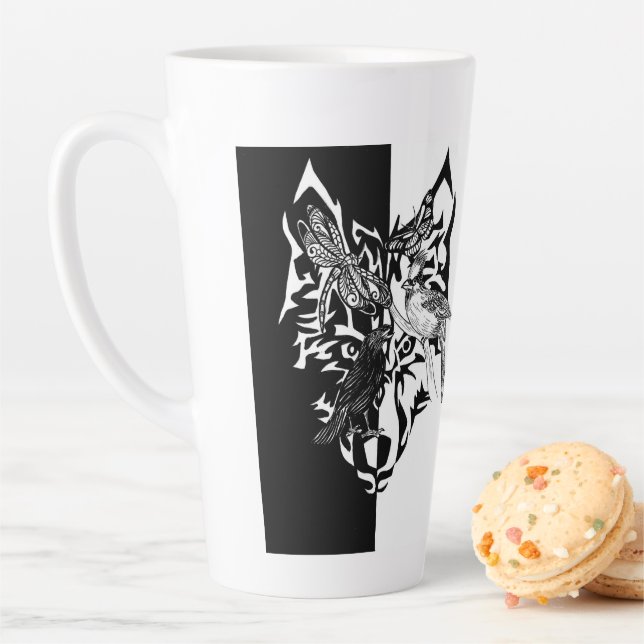 Wild Animal Guides 6" Tall Latte Mug (In Situ)
