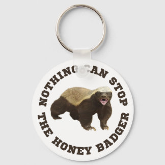 Wild Animal Honey Badger Funny  Keychain