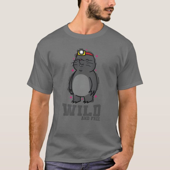 Wild Animal Mole Mound funny T-Shirt (Front)