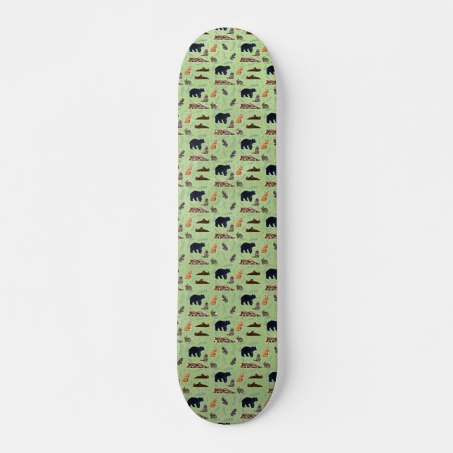 wild animal pattern skateboard (Front)