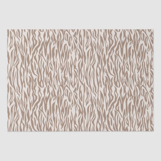 Wild Animal Print Beige Safari theme Tissue Paper (Front)