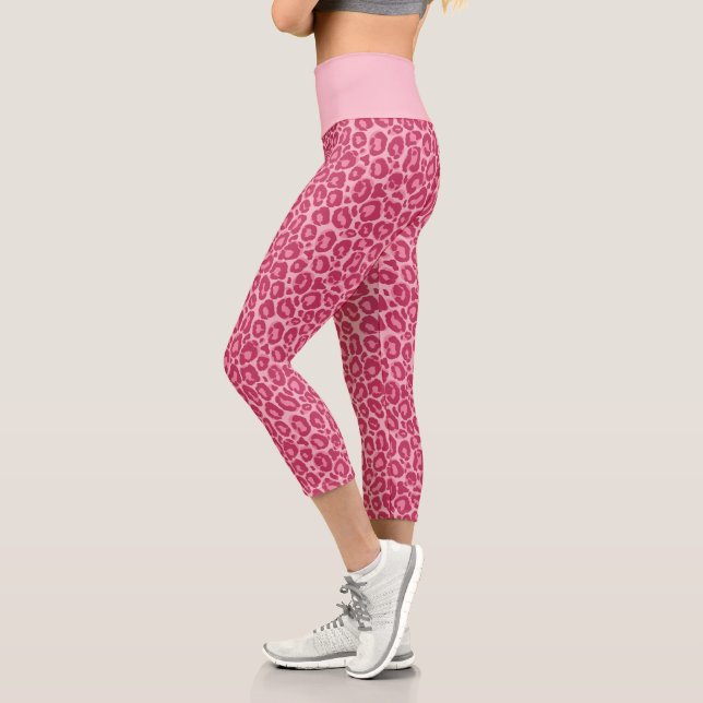 Wild Animal Print Capri Leggings (Left)