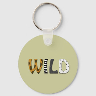 WILD animal print Keychain