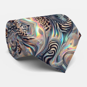 Wild Animal Print Opal Spotted Neck Tie