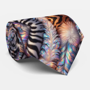 Wild Animal Print Opal Spotted Neck Tie