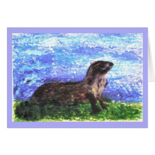 Wild Animal Sparkly River Otter (Front Horizontal)