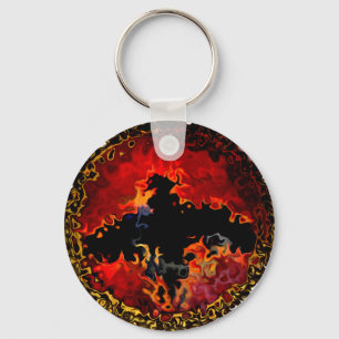 Wild Animal Spooky Bat Keychain